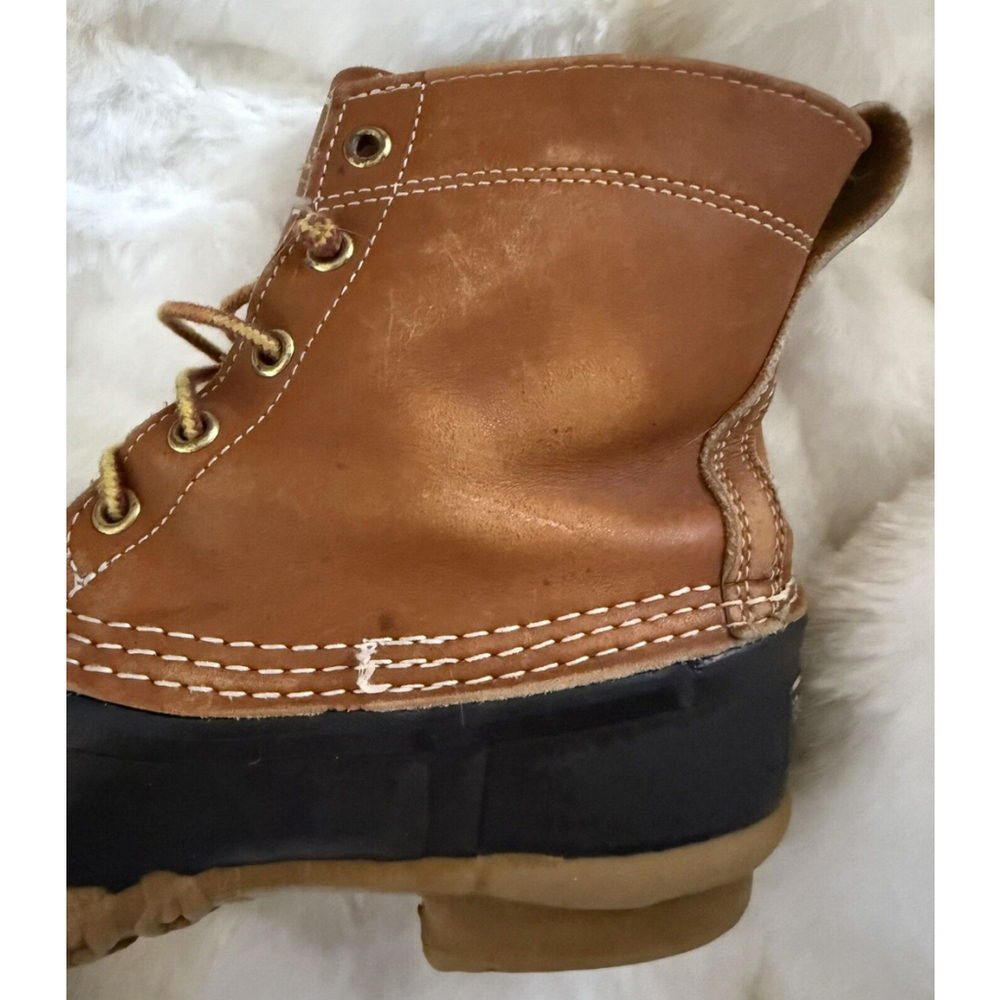 Vtg LL Bean Maine Women’s 8 L Hunting Snow Rain Duck Boots 6” Made In USA - Picture 9 of 13